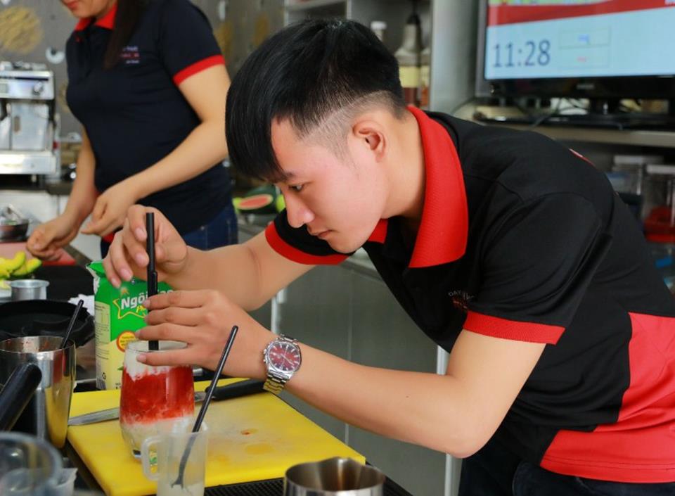 Bạn Tuyên theo đuổi đam mê nghề Pha chế tại Netspace