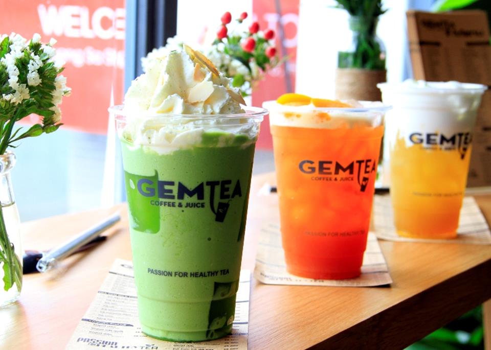 GEM TEA- Quán trà đẳng cấp đến với giới trẻ Sài Gòn
