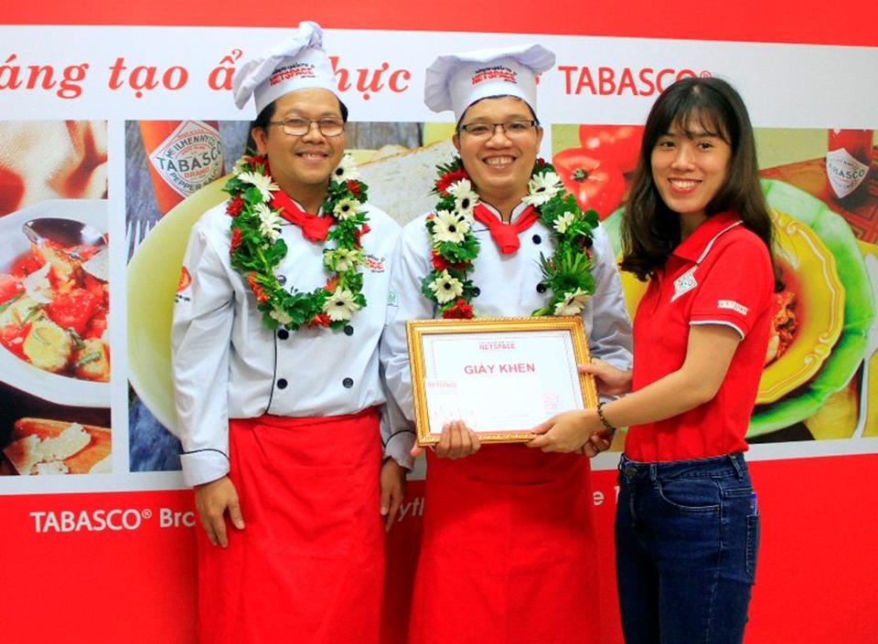 Học viên tranh tài tại Chung kết cuộc thi Sáng tạo ẩm thực cùng Tabasco