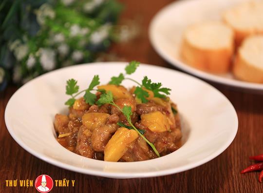 Cách làm Thịt heo chiên sốt khóm cực ngon