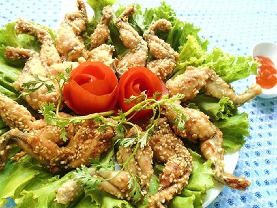 Cách làm Ếch chiên giòn rụm thơm ngon