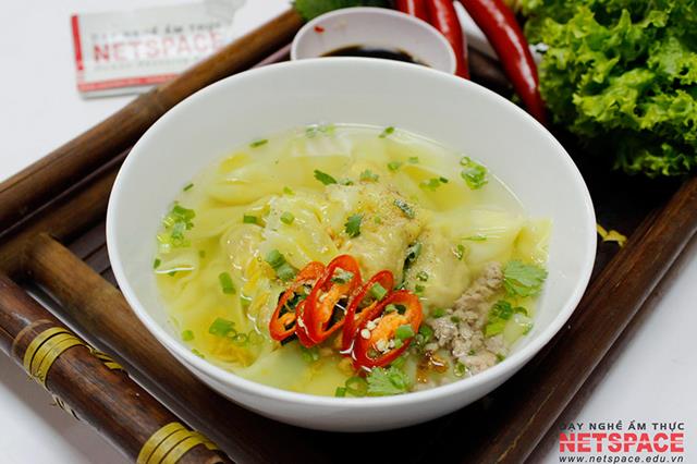 Học nấu Mì hoành thánh