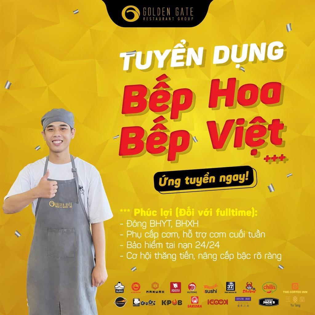 TUYỂN DỤNG ĐẦU BẾP CHUYÊN NGHIỆP TOÀN QUỐC MỖI NGÀY