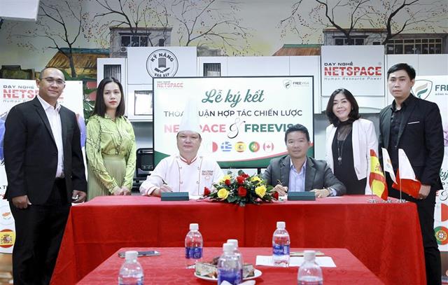 DẠY NGHỀ NETSPACE ký kết hợp tác chiến lược với FREEVISA VIETNAM