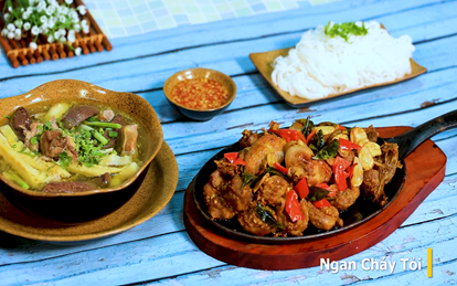 Cách làm Ngan cháy tỏi và Bún măng Vịt thơm ngon, hấp dẫn chiêu đãi cả nhà