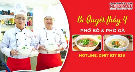 Dạy nấu ăn - Học cách nấu phở bò, phở gà - Anh Thuận, Chị Thủy