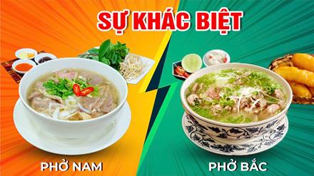 Sự khác biệt Phở Nam - Phở Bắc