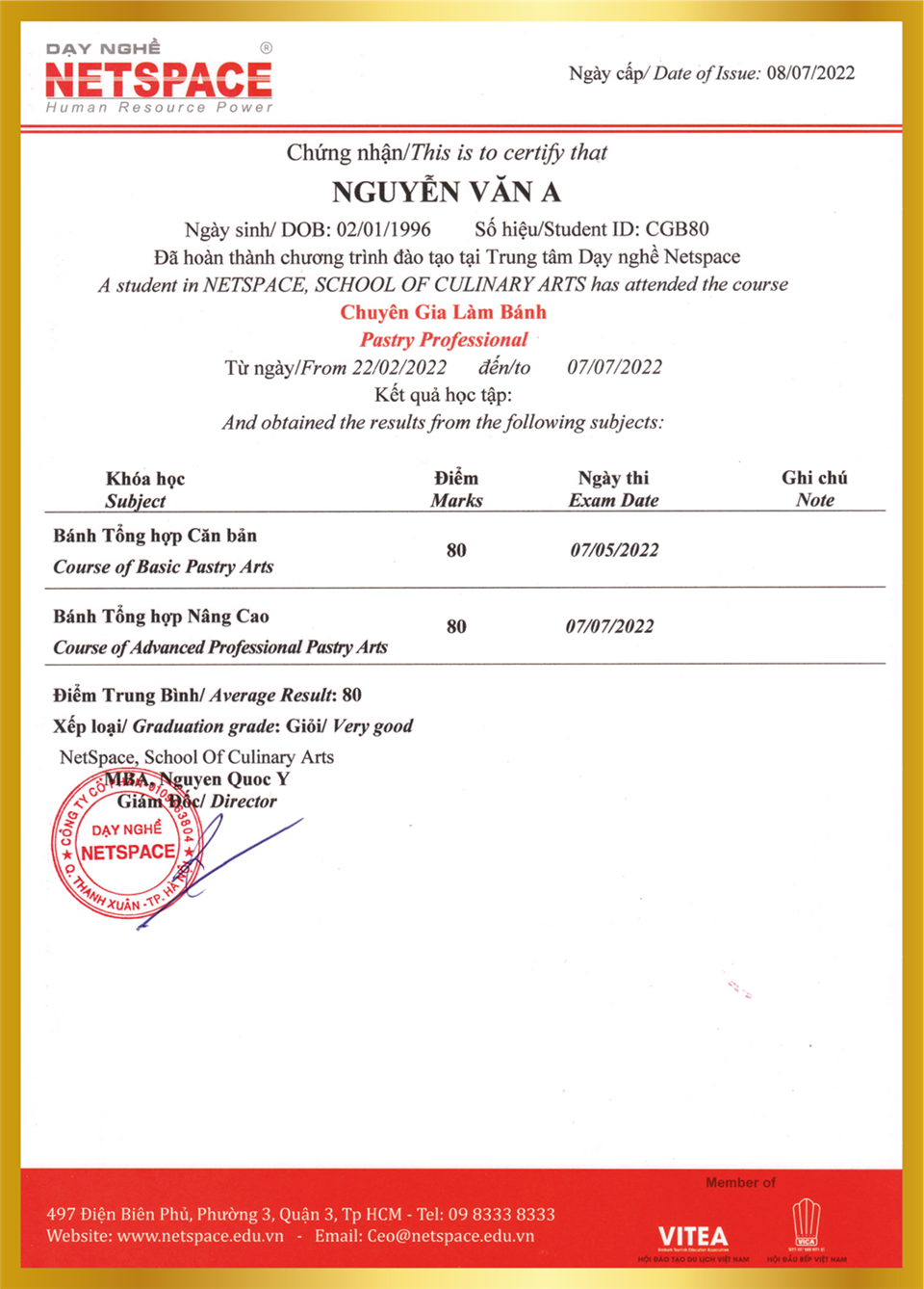 Chuyên gia làm bánh