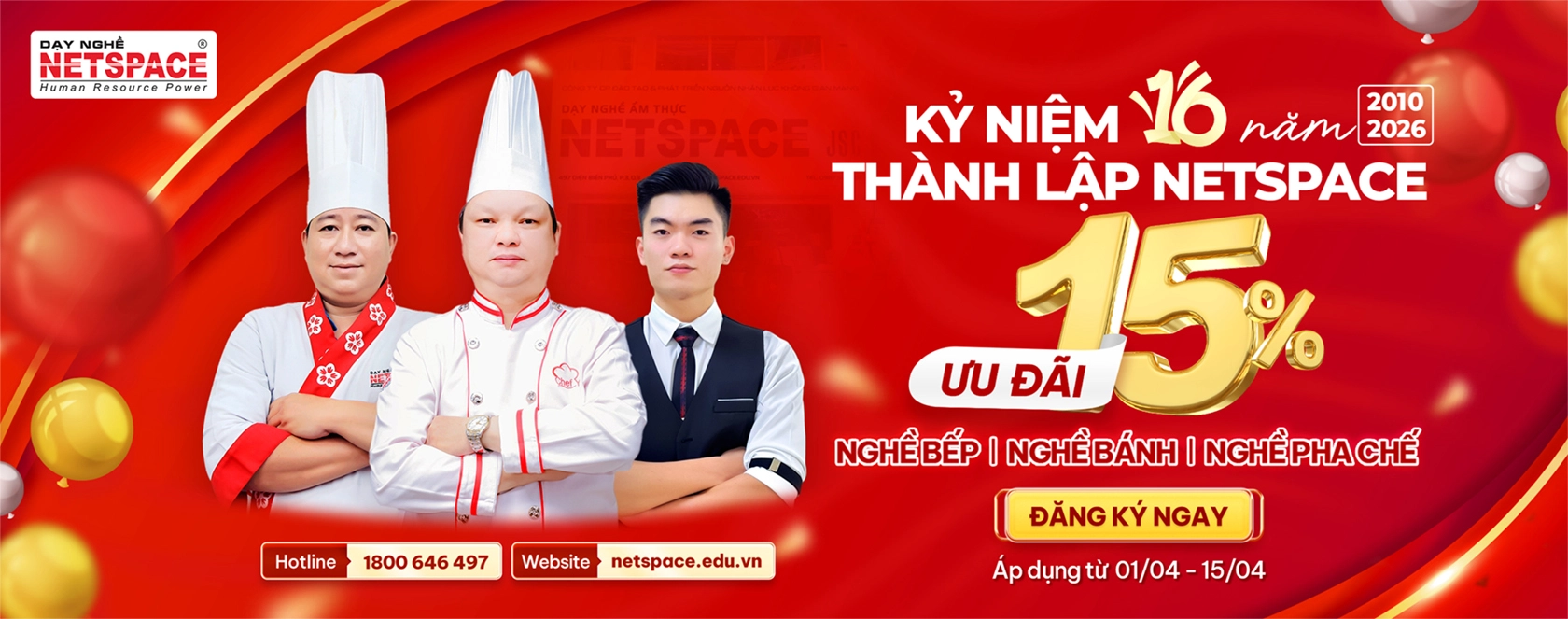 Ưu đãi tháng 4/2026 giảm 15%