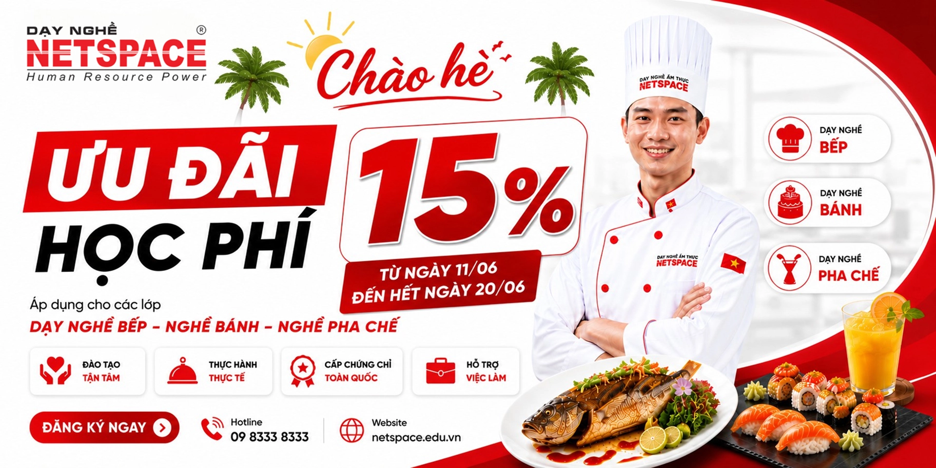 Ưu đãi tháng 6/2026 giảm 15%