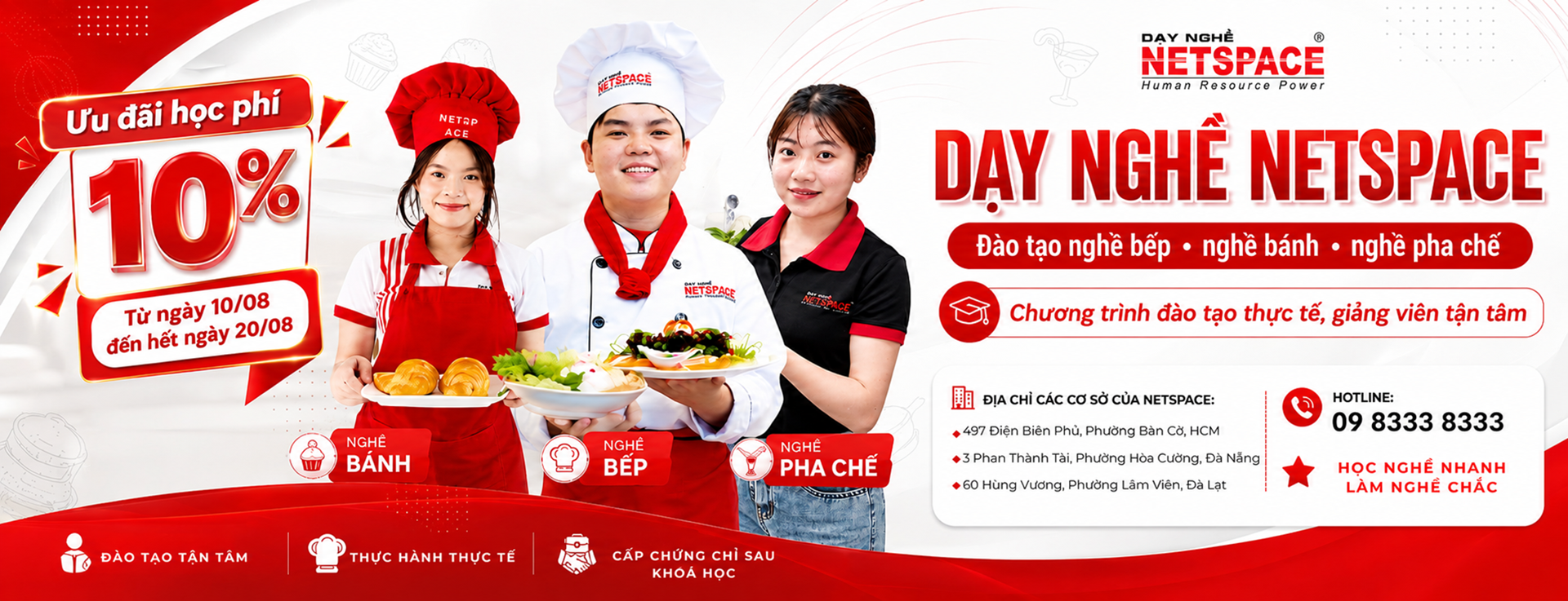 Banner ưu đãi 10% 8/2026